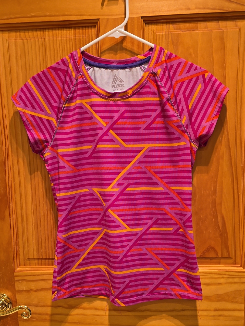 RBX Pink & Orange Geometric Performance Tee